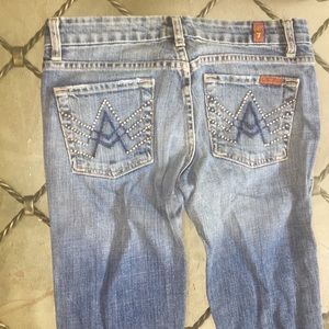 7 For All Mankind A pocket flare leg jeans